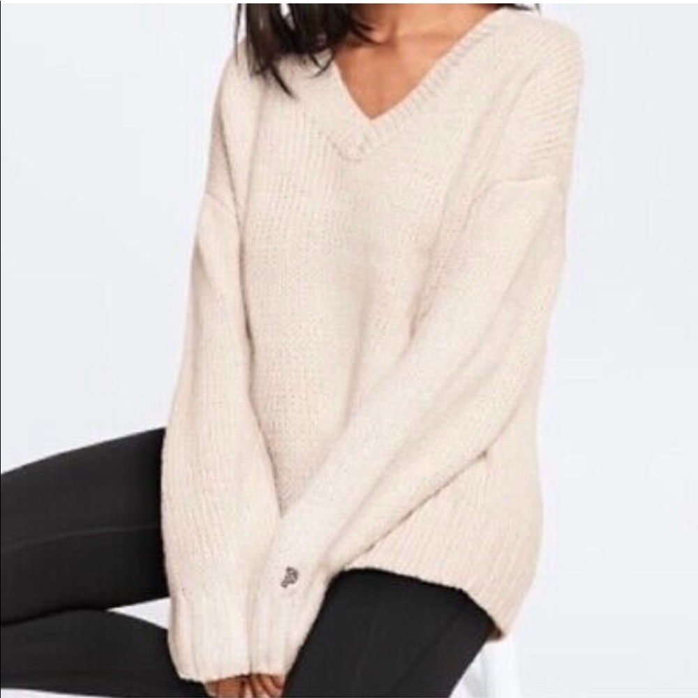 Super comfy and soft Victoria's Secret sweater in beige!